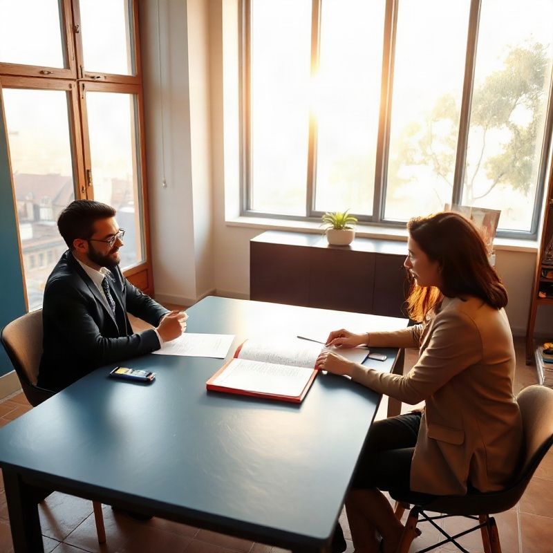 Reunión de consultoría profesional en la oficina de Lumentdelta en Bilbao